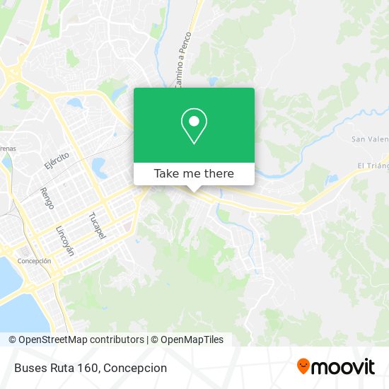 Buses Ruta 160 map