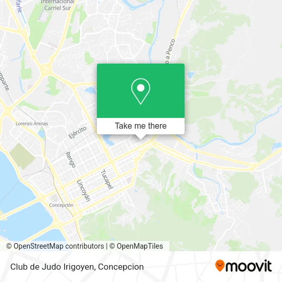 Mapa de Club de Judo Irigoyen