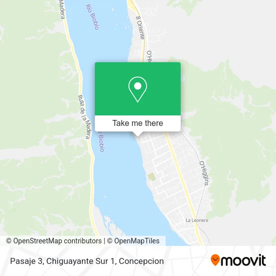 Mapa de Pasaje 3, Chiguayante Sur 1