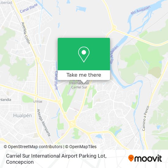 Carriel Sur International Airport Parking Lot map