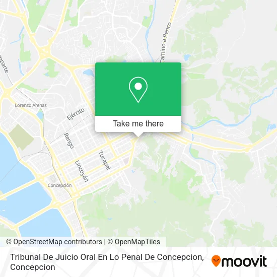Mapa de Tribunal De Juicio Oral En Lo Penal De Concepcion