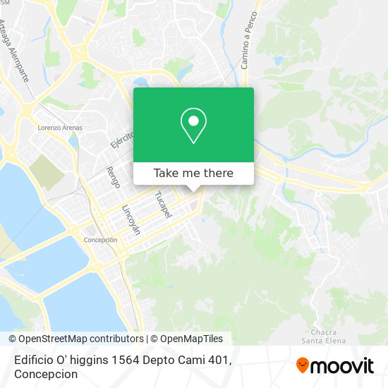 Mapa de Edificio O' higgins 1564 Depto Cami  401