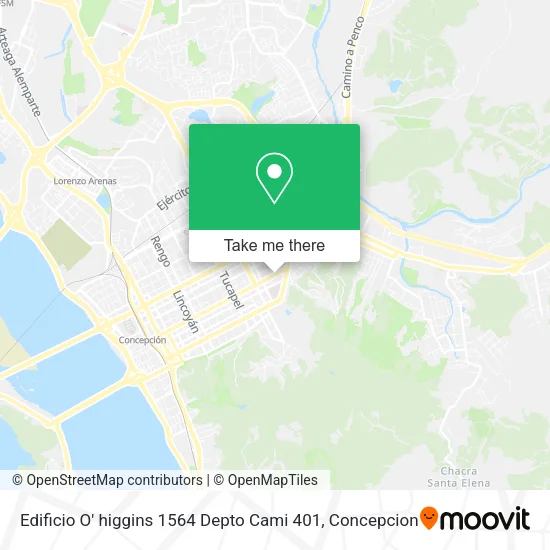 Mapa de Edificio O' higgins 1564 Depto Cami  401