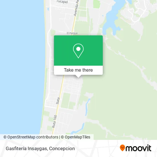 Mapa de Gasfitería Insaygas