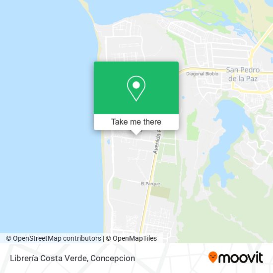 Librería Costa Verde map