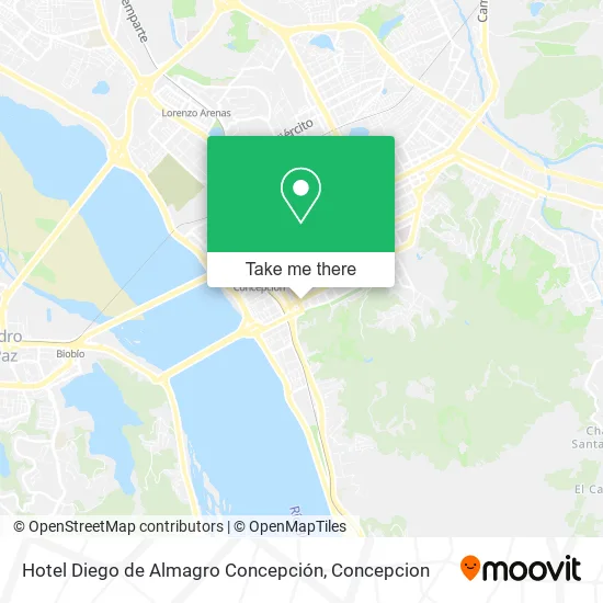 Mapa de Hotel Diego de Almagro Concepción