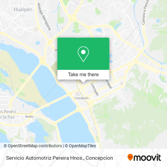 Mapa de Servicio Automotriz Pereira Hnos.