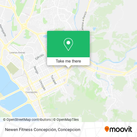 Newen Fitness Concepción map