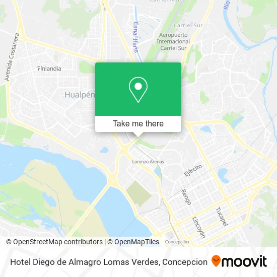 Hotel Diego de Almagro Lomas Verdes map