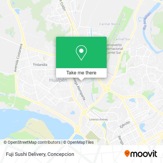 Fuji Sushi Delivery map