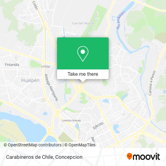 Carabineros de Chile map