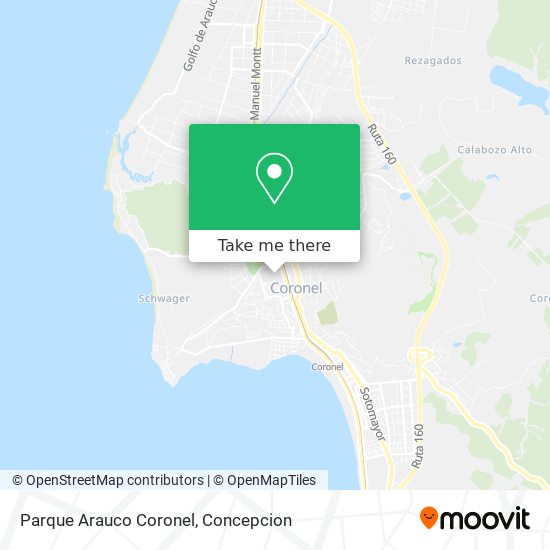 Mapa de Parque Arauco Coronel