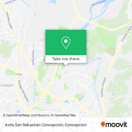 Mapa de Avda San Sebastián Concepción