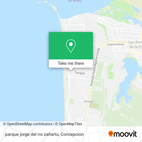 Mapa de parque jorge del rio zañartu