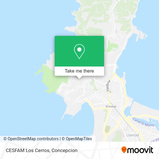 Mapa de CESFAM Los Cerros