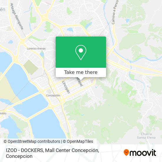 IZOD  - DOCKERS, Mall Center Concepción map