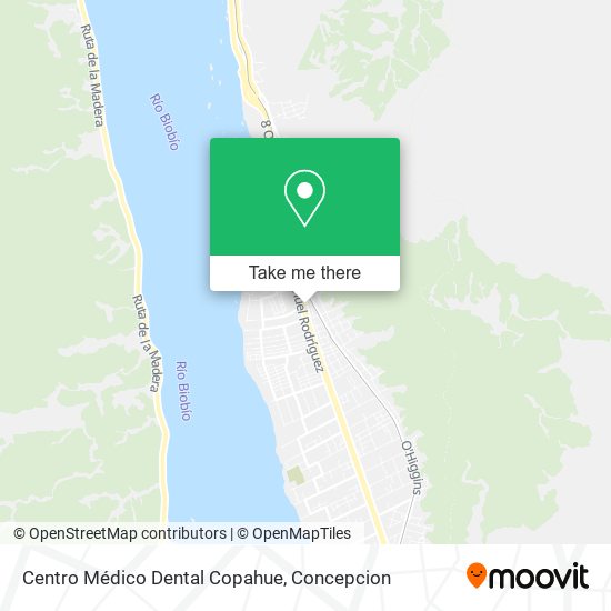 Mapa de Centro Médico Dental Copahue