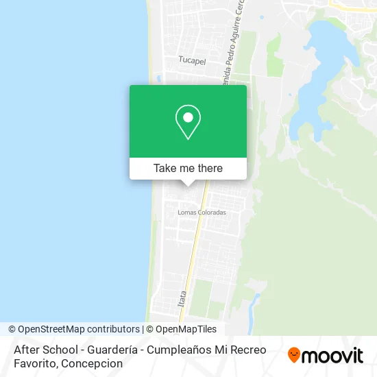 Mapa de After School - Guardería - Cumpleaños Mi Recreo Favorito