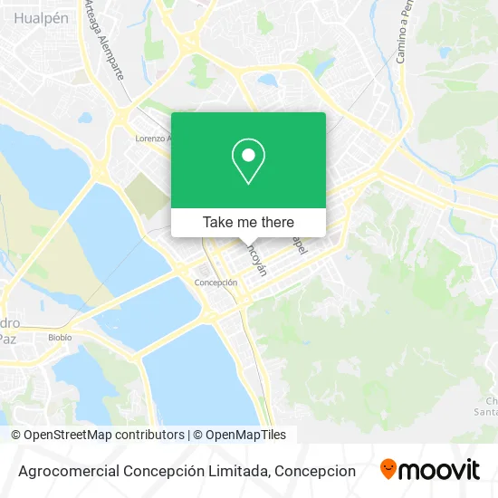 Mapa de Agrocomercial Concepción Limitada