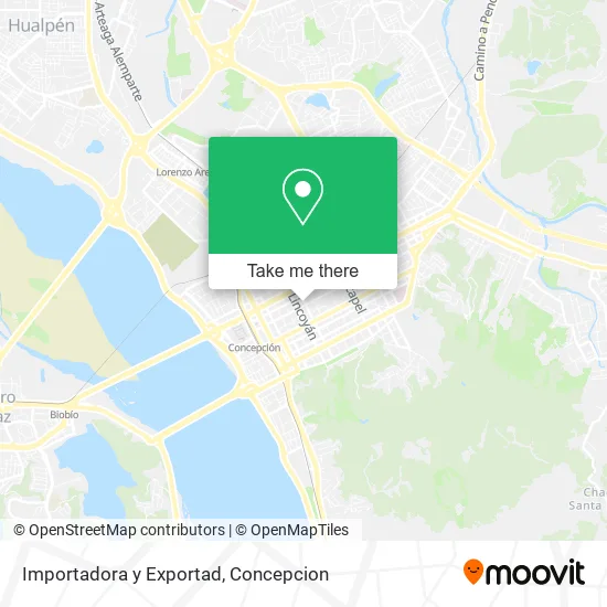 Importadora y Exportad map