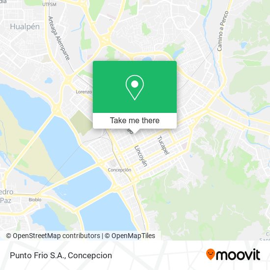 Mapa de Punto Frio S.A.