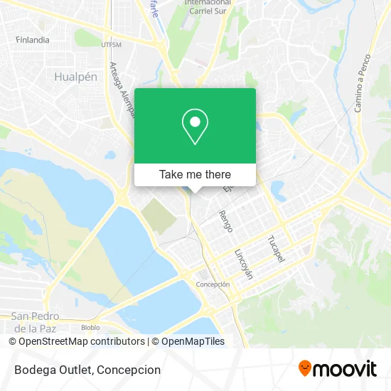 Bodega Outlet map
