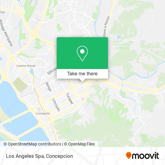 Los Ángeles Spa map