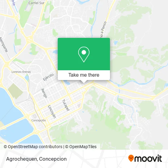 Mapa de Agrochequen