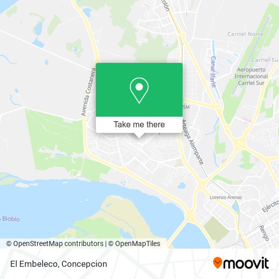 Mapa de El Embeleco