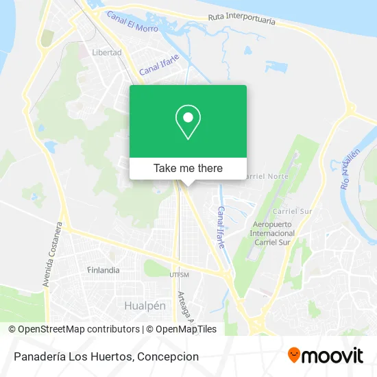 Panadería Los Huertos map