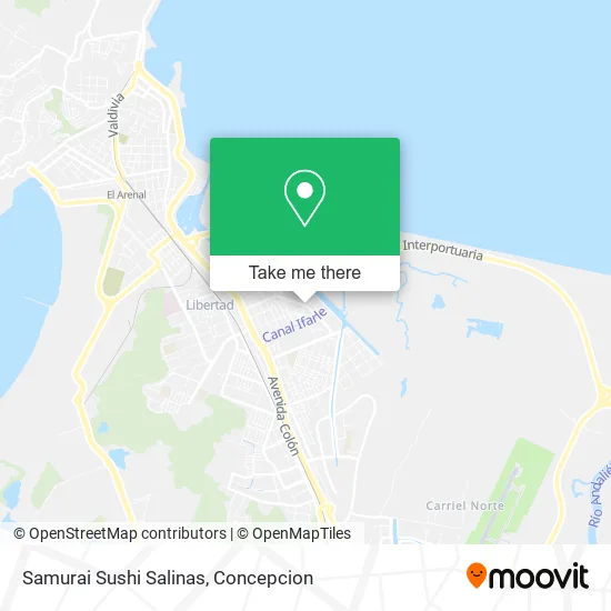 Samurai Sushi Salinas map