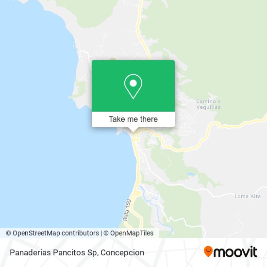 Mapa de Panaderias Pancitos Sp