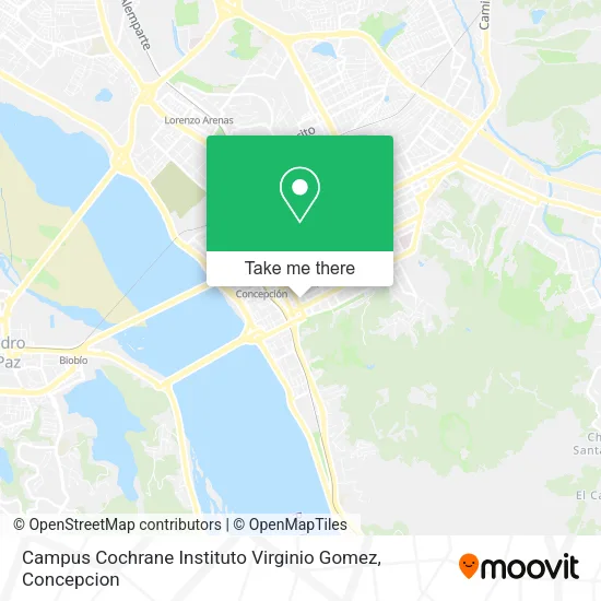 Mapa de Campus Cochrane Instituto Virginio Gomez