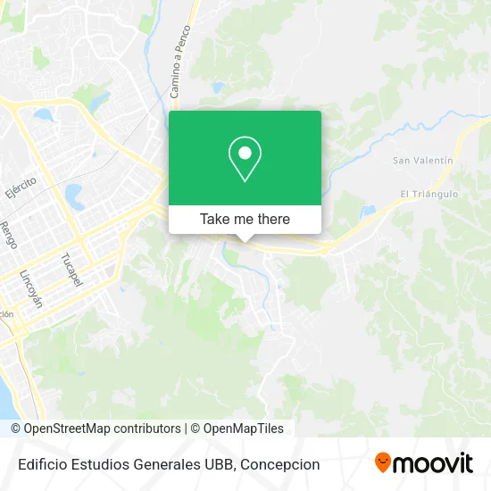 Mapa de Edificio Estudios Generales UBB