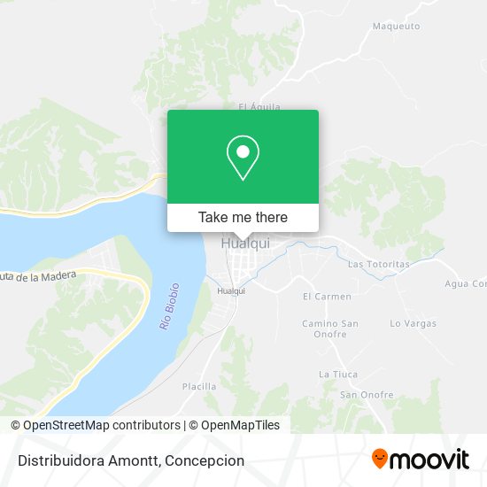 Mapa de Distribuidora Amontt