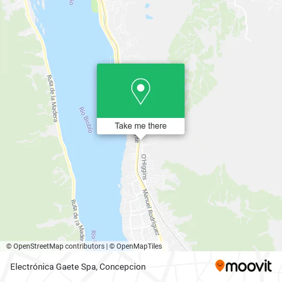 Mapa de Electrónica Gaete Spa