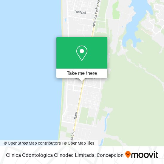 Clinica Odontológica Clinodec Limitada map