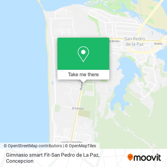 Mapa de Gimnasio smart Fit-San Pedro de La Paz
