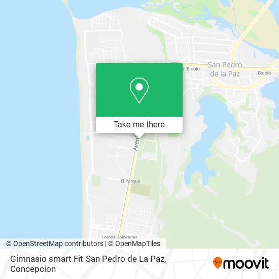 Mapa de Gimnasio smart Fit-San Pedro de La Paz