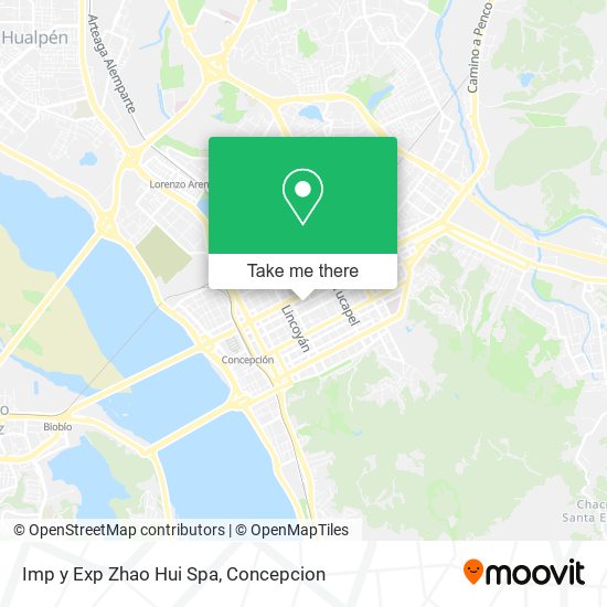 Mapa de Imp y Exp Zhao Hui Spa