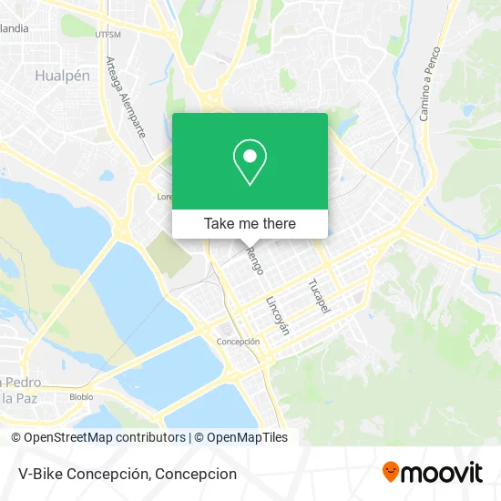 Mapa de V-Bike Concepción