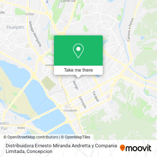 Distribuidora Ernesto Miranda Andretta y Compania Limitada map