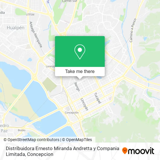 Distribuidora Ernesto Miranda Andretta y Compania Limitada map