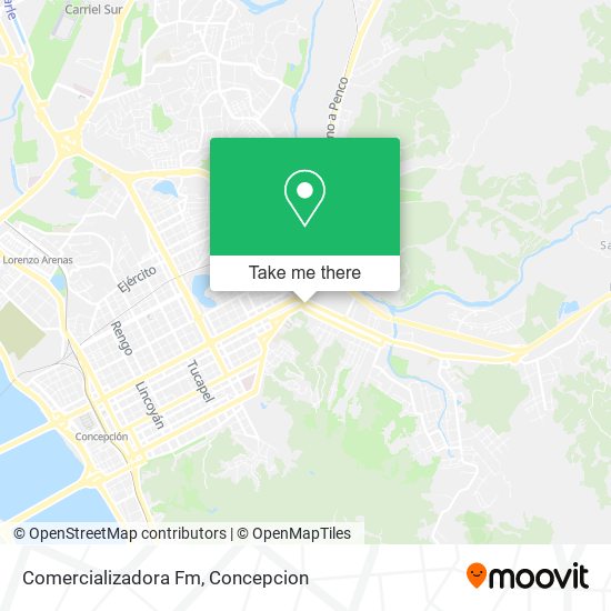 Mapa de Comercializadora Fm