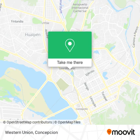 Western Union map