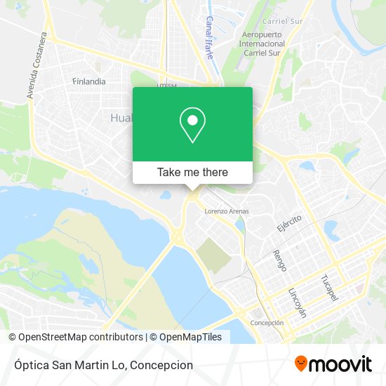 Mapa de Óptica San Martin Lo