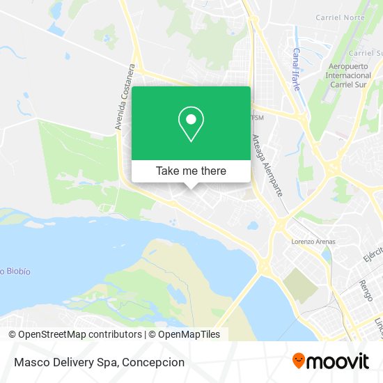 Mapa de Masco Delivery Spa