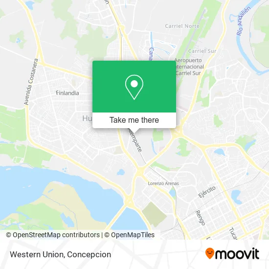 Western Union map