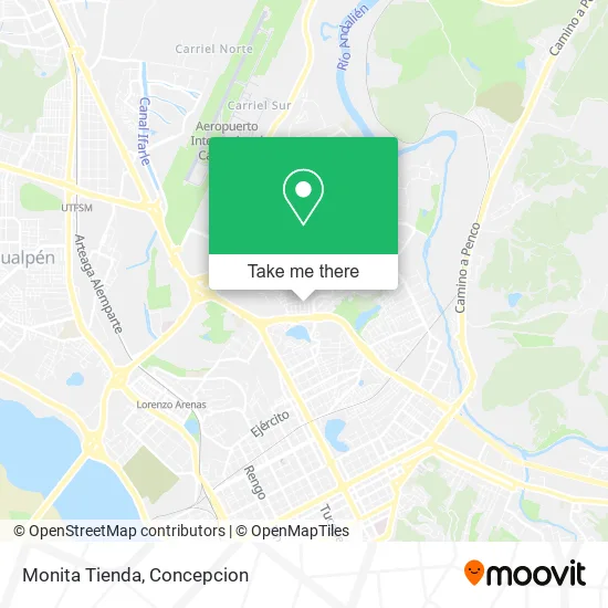 Monita Tienda map