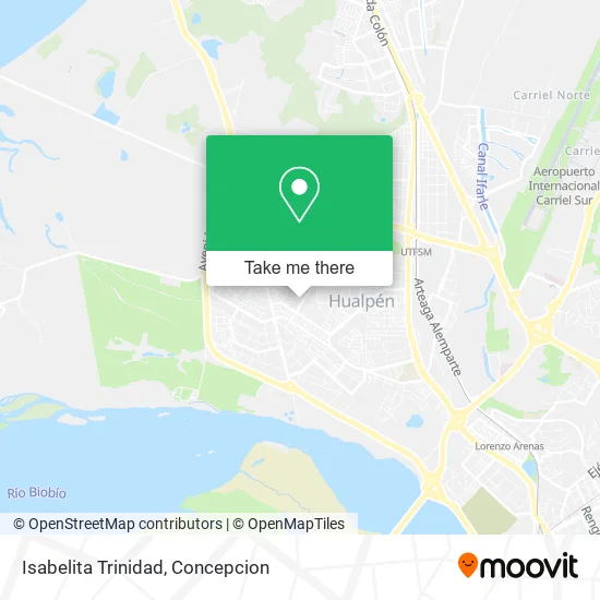 Isabelita Trinidad map